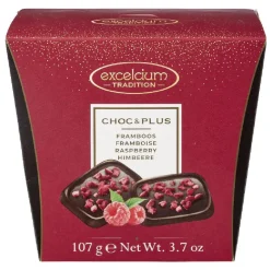 Ballotin de 107g de chocolat au lait et framboise