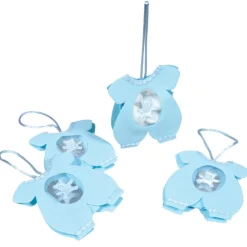 Ballotin grenouillère à dragées bleu x4
