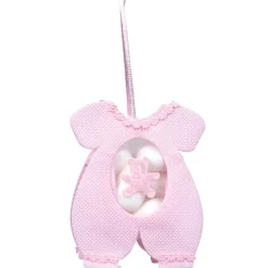 Ballotin grenouillère à dragées rose x4