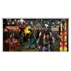 Bannière Halloween clown effrayant 165x83cm