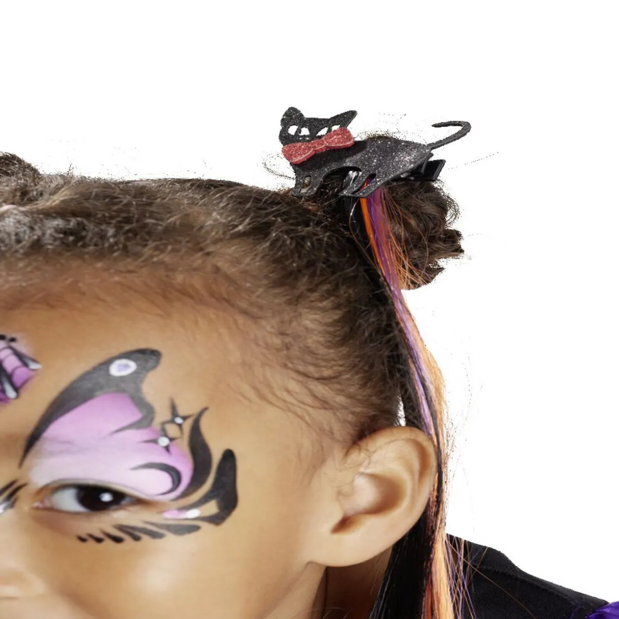Barrette à cheveux avec mèches Halloween