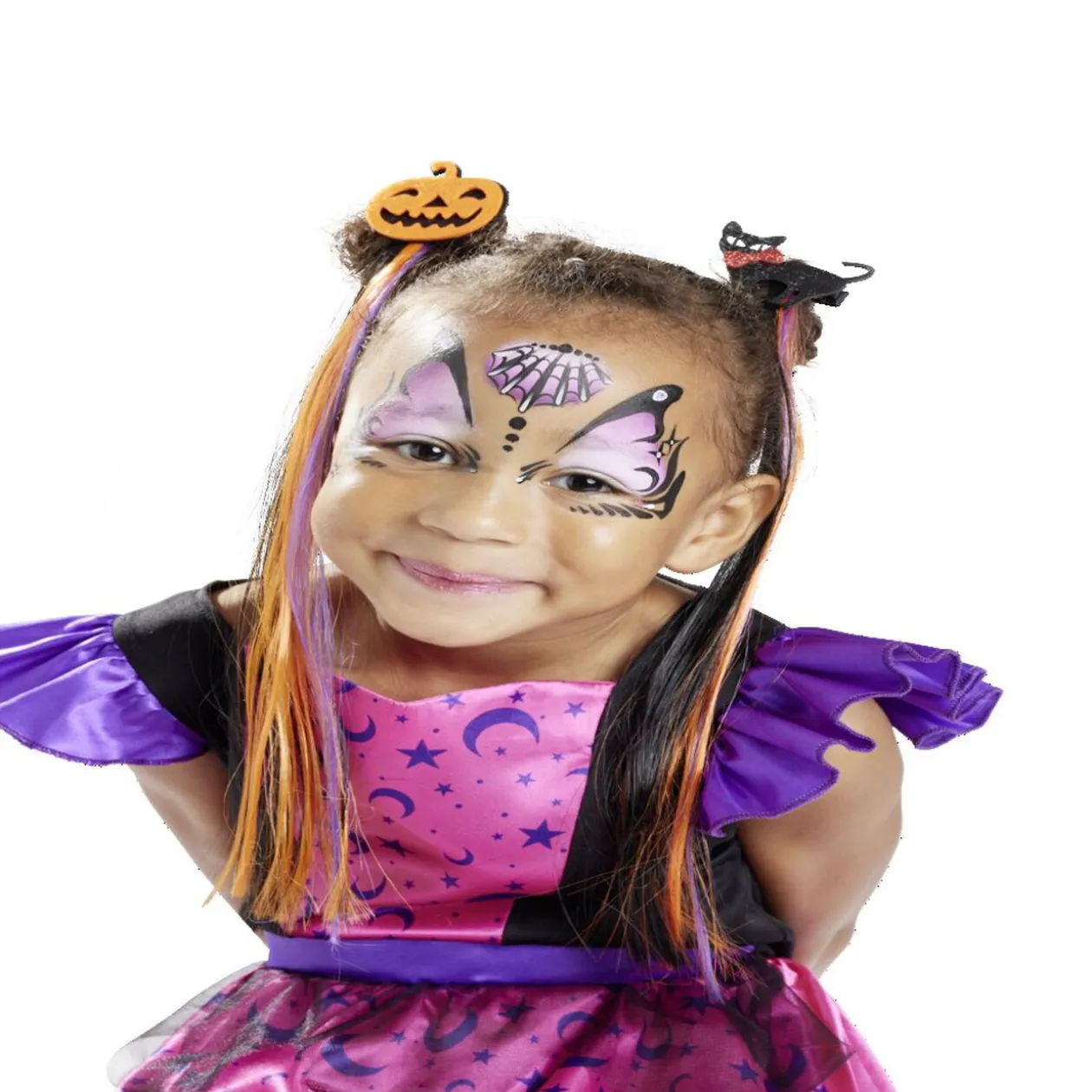 Barrette à cheveux avec mèches Halloween