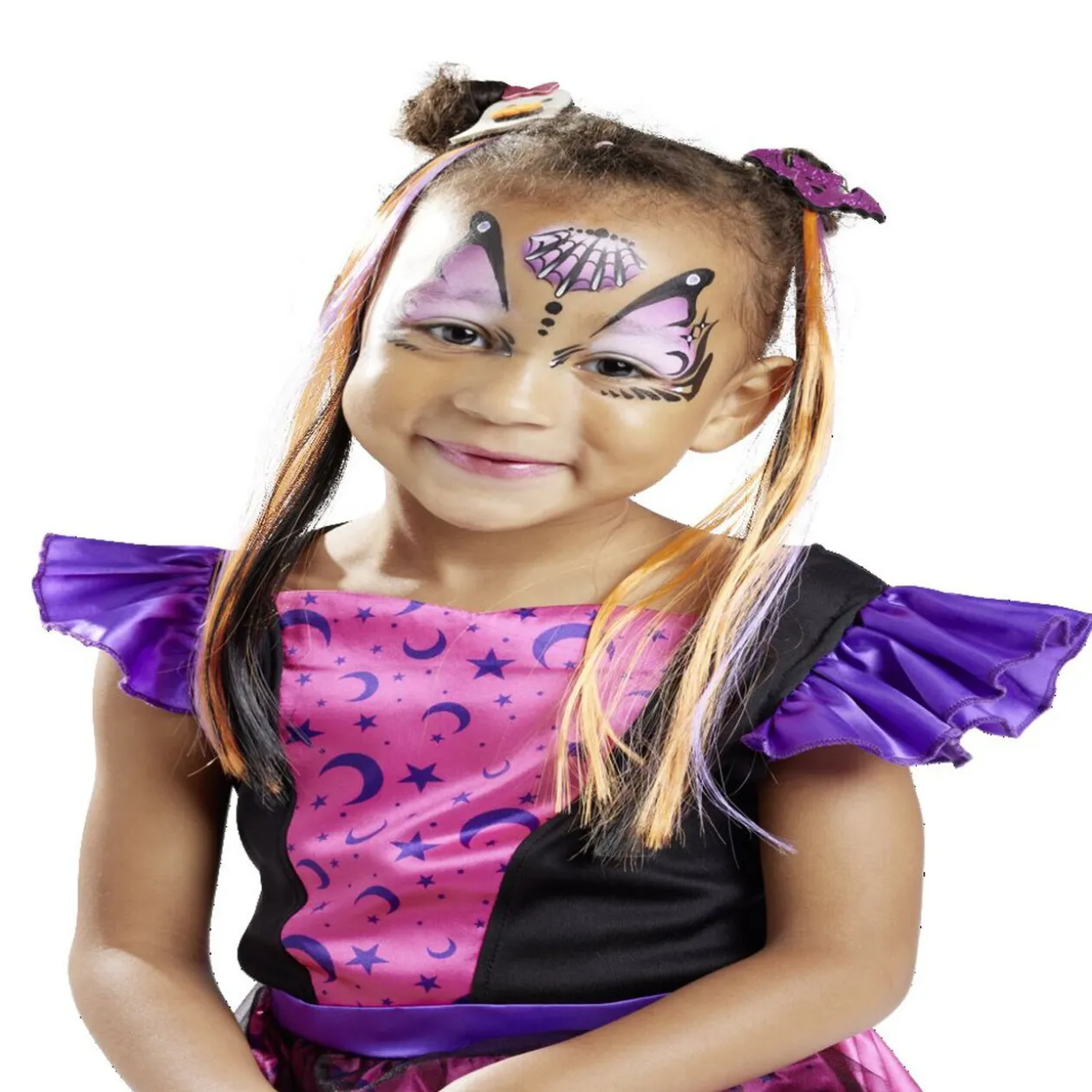 Barrette à cheveux avec mèches Halloween