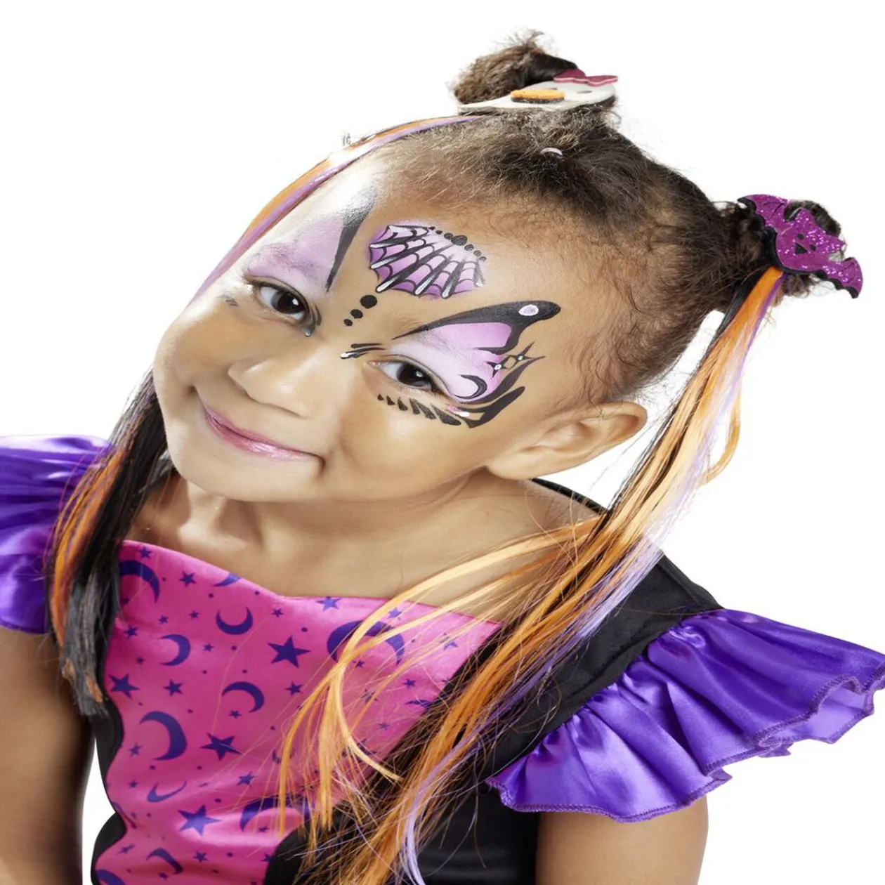 Barrette à cheveux avec mèches Halloween