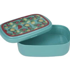 Bento bleu décor fruits exotiques