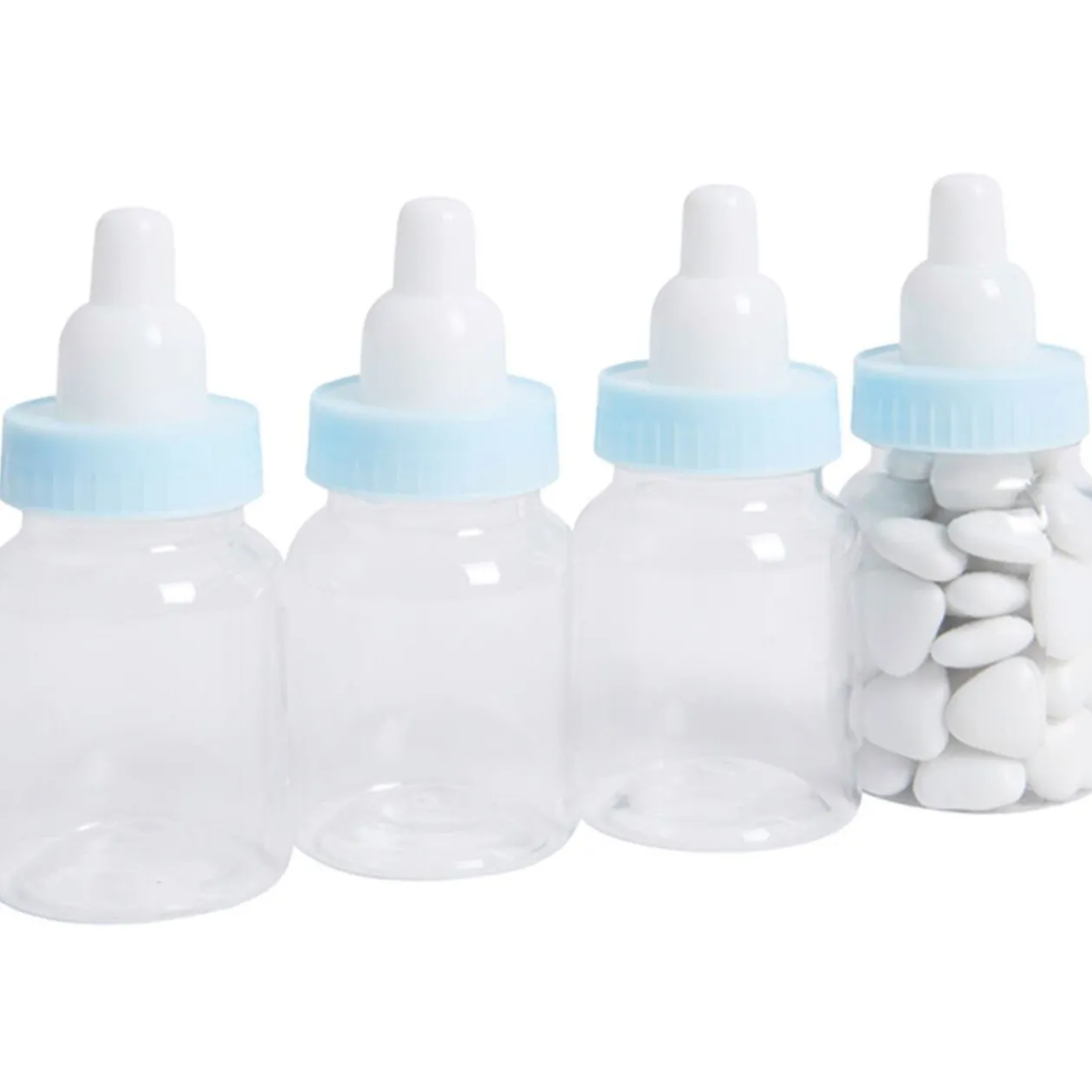 Biberon à dragées bleu x4