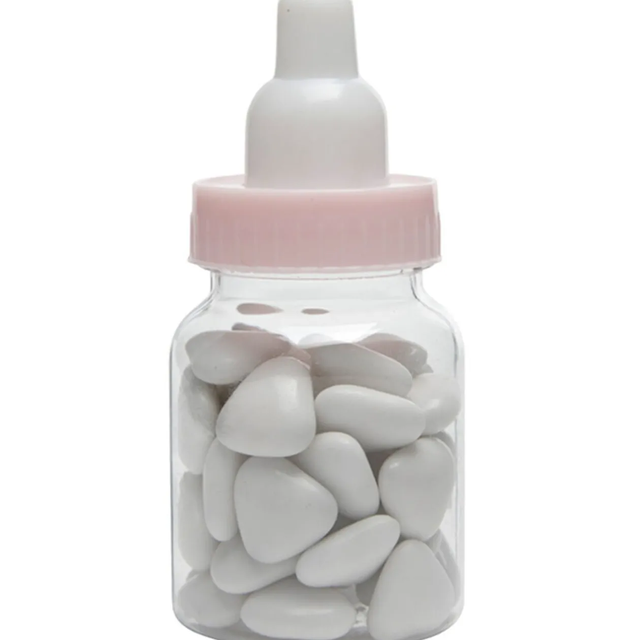 Biberon à dragées rose x4
