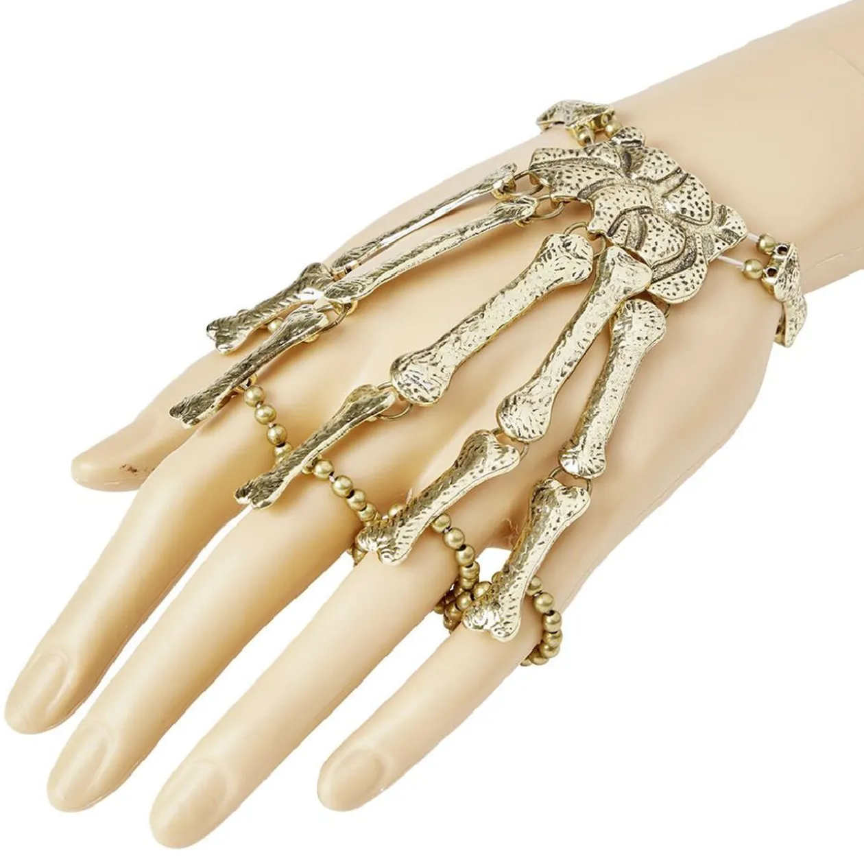 Bijou main squelette Spirit Halloween doré