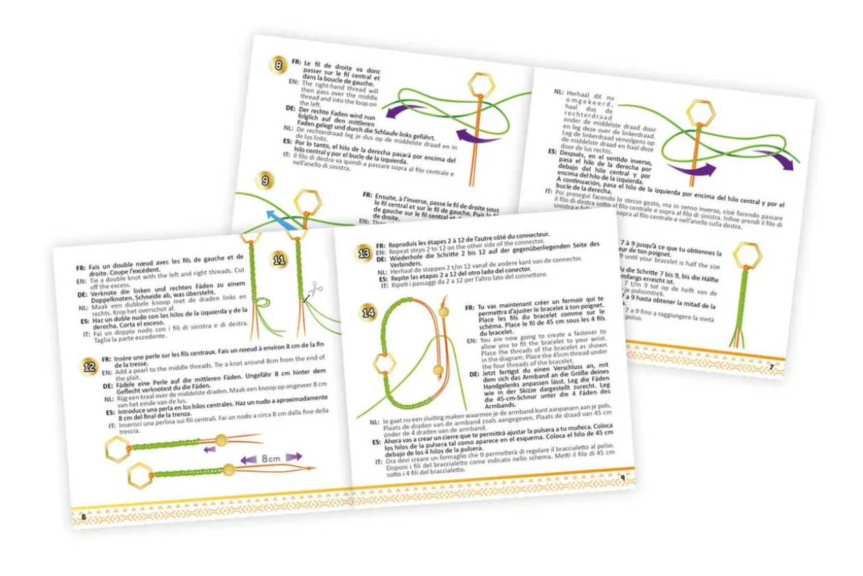 Bijoux créatifs bracelets macramé