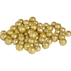 Bille décorative polystyrène pailletée Ø1,5cm x62 - 3 modèles