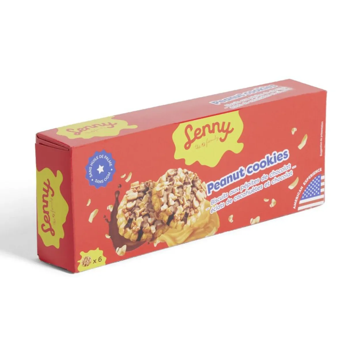 Biscuits Lenny pépites de chocolat et éclats de cacahuète 150gr