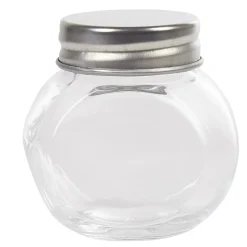 Bocal à dragées en verre avec bouchon métal x6