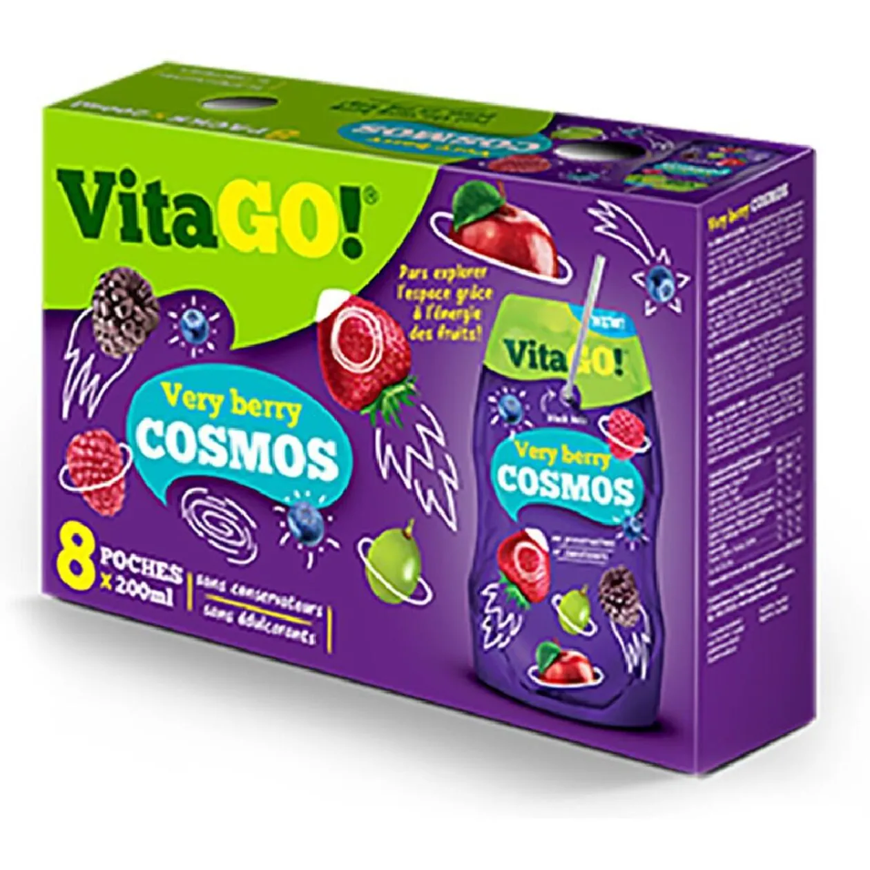 Boisson fruits rouges Vitago 20cl x8