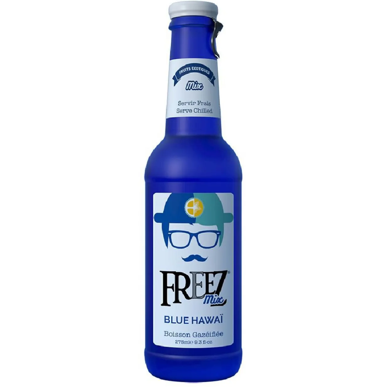 Boisson gazeuse Freez Blue Hawaï fruits exotiques 27,5cl