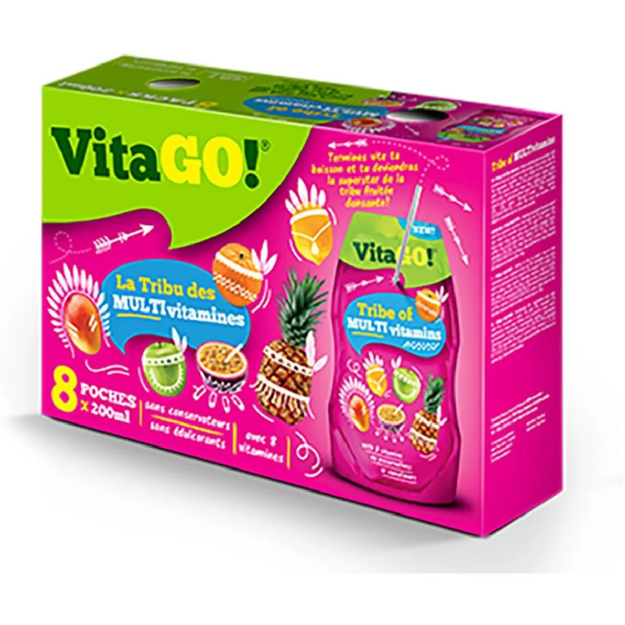 Boisson multivitamines Vitago 20cl x8