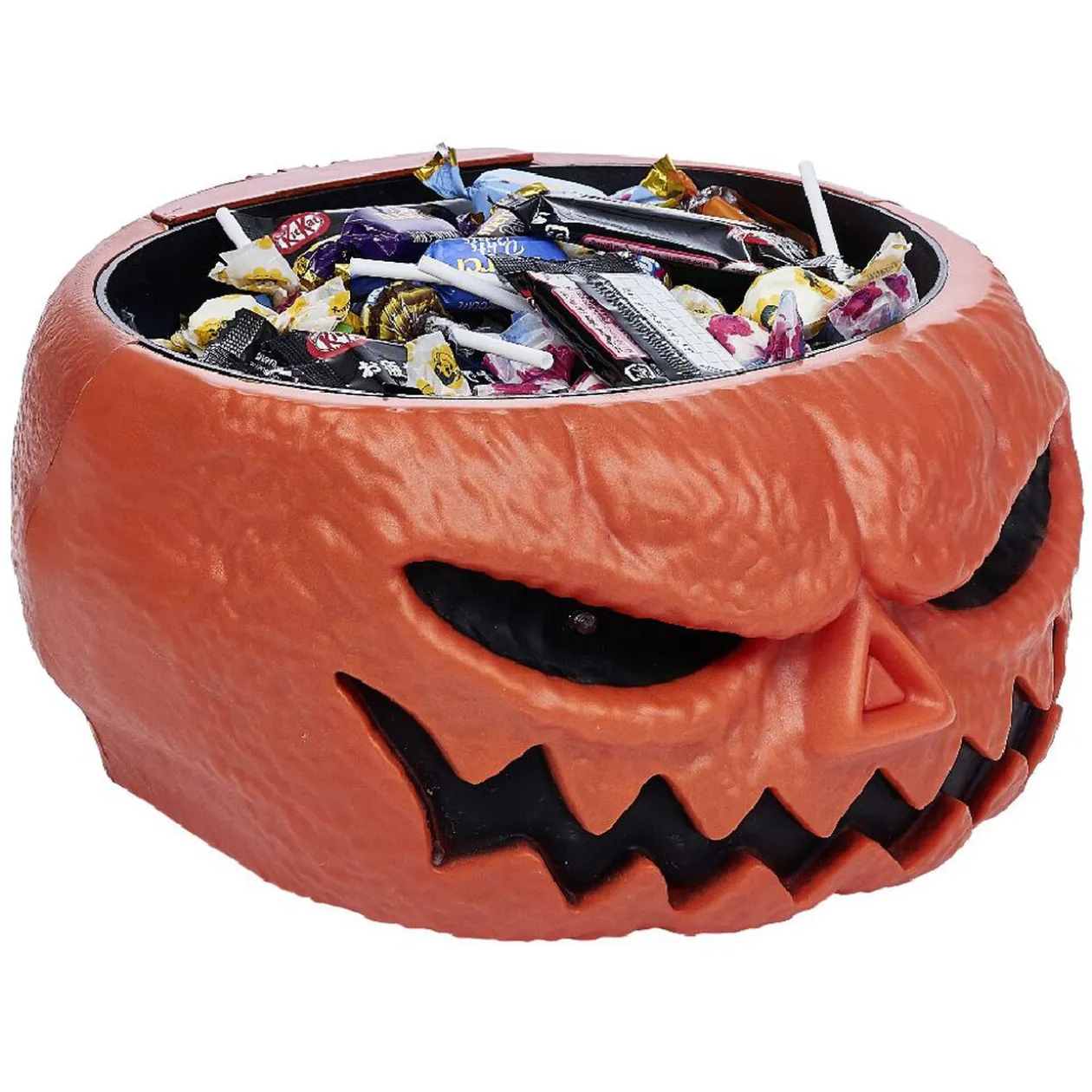 Bol à bonbons animé citrouille orange