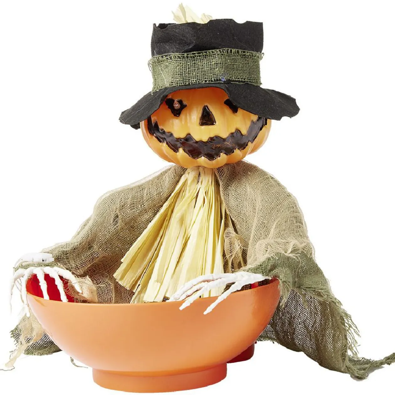 Bol à bonbons animé citrouille Halloween