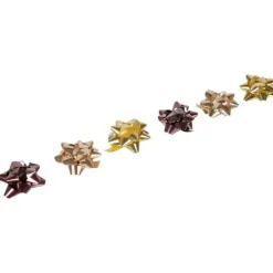 Bolduc noeud et papier cadeau doré marron