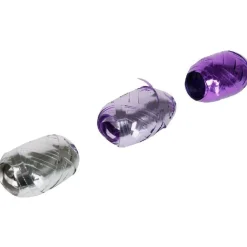 Bolduc noeud et papier cadeau rose violet argenté