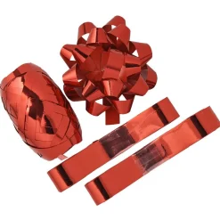 Bolduc noeud et rubans rouge