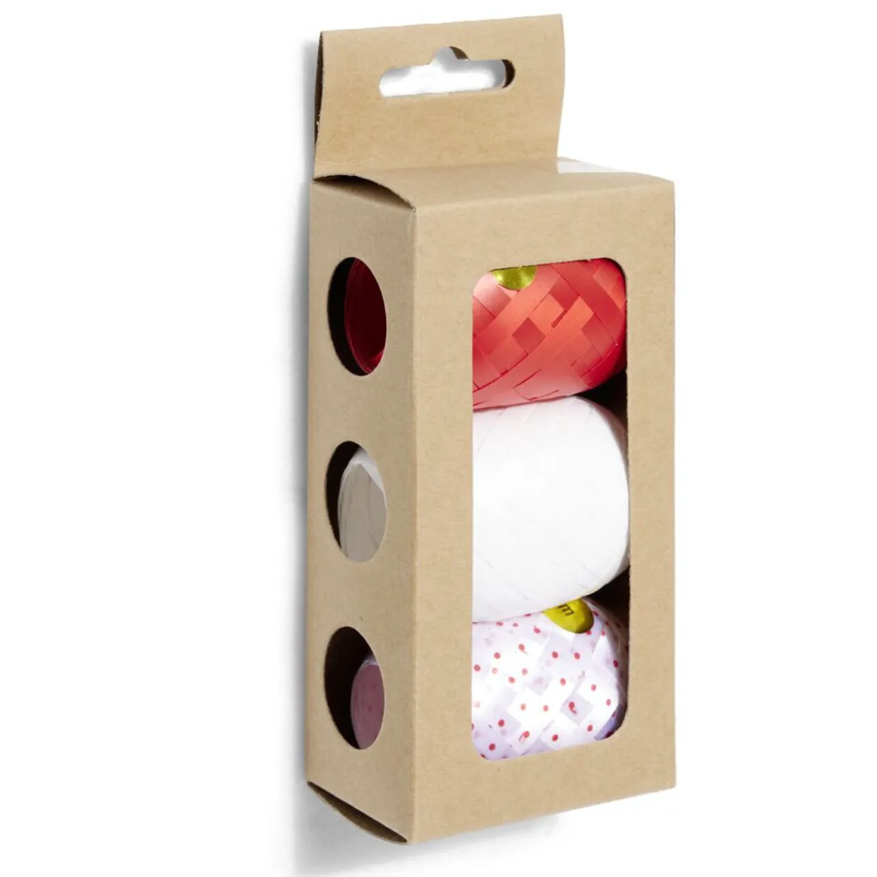 Bolduc rouge blanc et traditionnel 10m x3