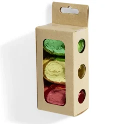 Bolduc vert rouge et doré brillant 10m x3