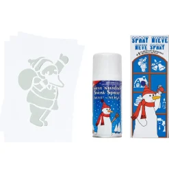 Bombe de neige avec pochoir