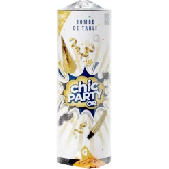 Bombe de table 4 personnes argenté ou doré