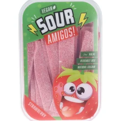 Bonbon acidulé halal et vegan goût fraise 310g
