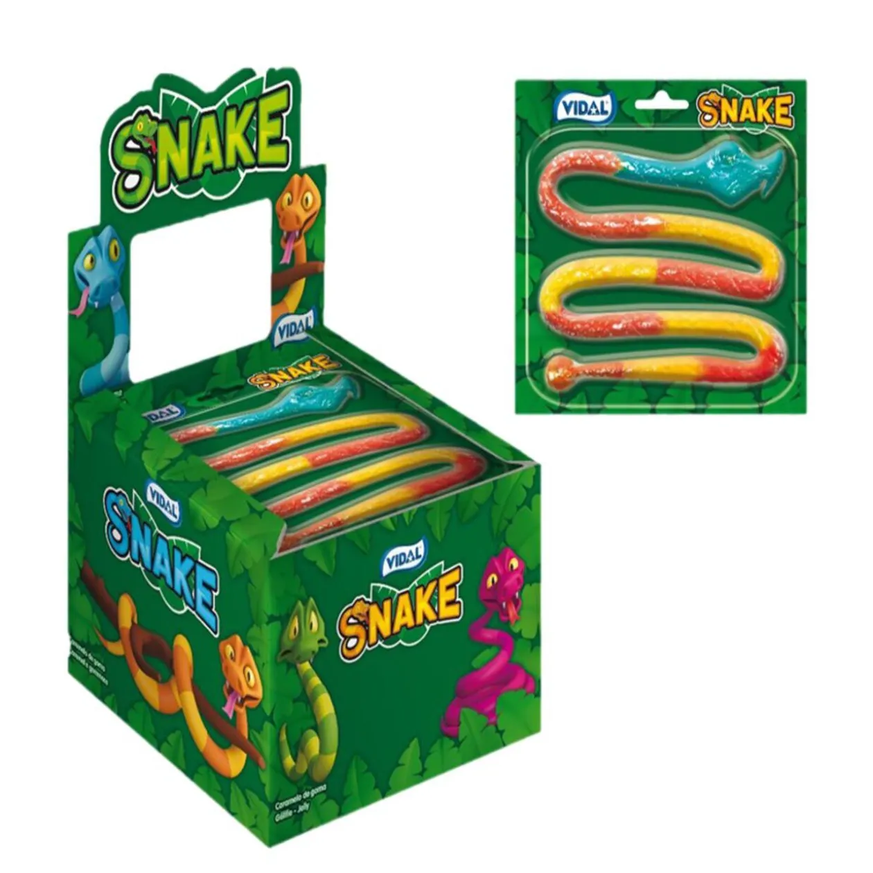 Bonbon serpent géant 1m Vidal Snake Jelly 66gr