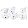 Bonhomme de neige à suspendre X 3 blanc