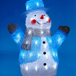 Bonhomme de neige 3D lumineux fixe