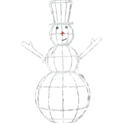 Bonhomme de neige lumineux blanc 1,5 m
