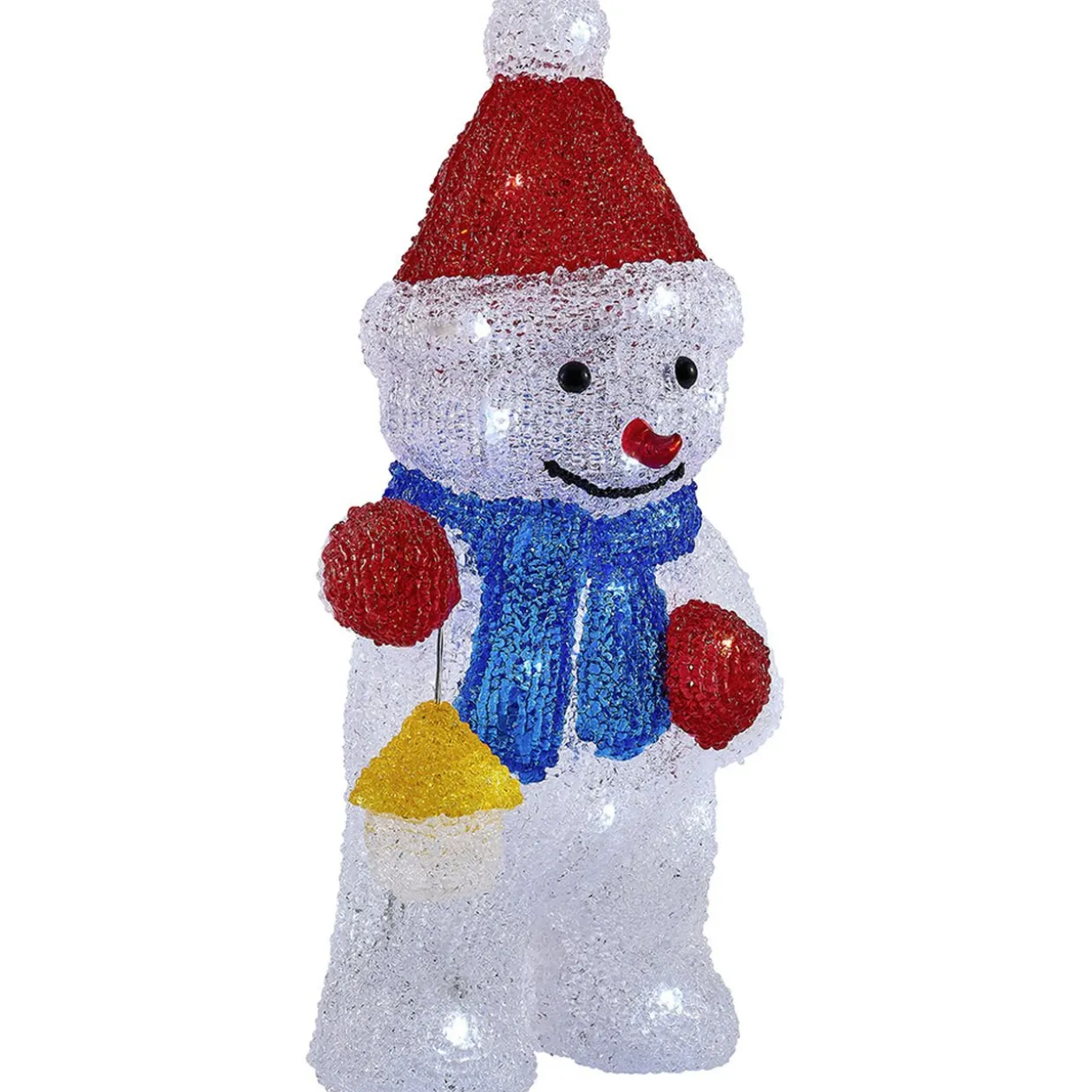 Bonhomme de neige lumineux 30 led déco Noël