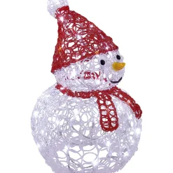 Bonhomme de neige lumineux 35 LED déco Noël