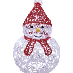 Bonhomme de neige lumineux 35 LED déco Noël