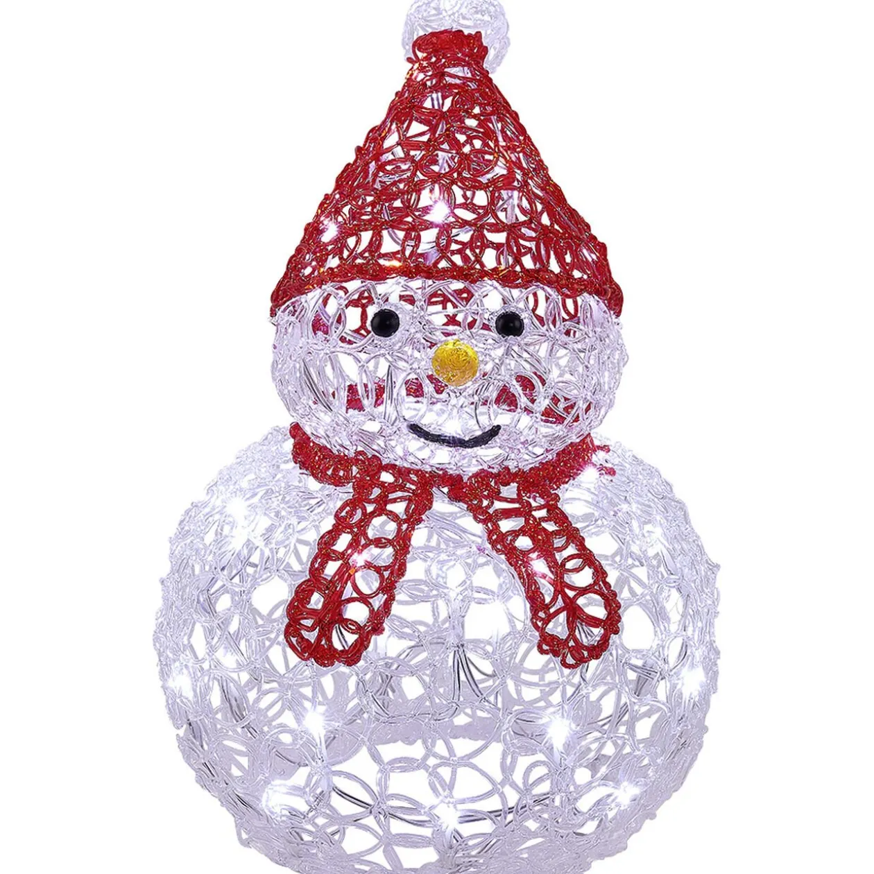 Bonhomme de neige lumineux 35 LED déco Noël