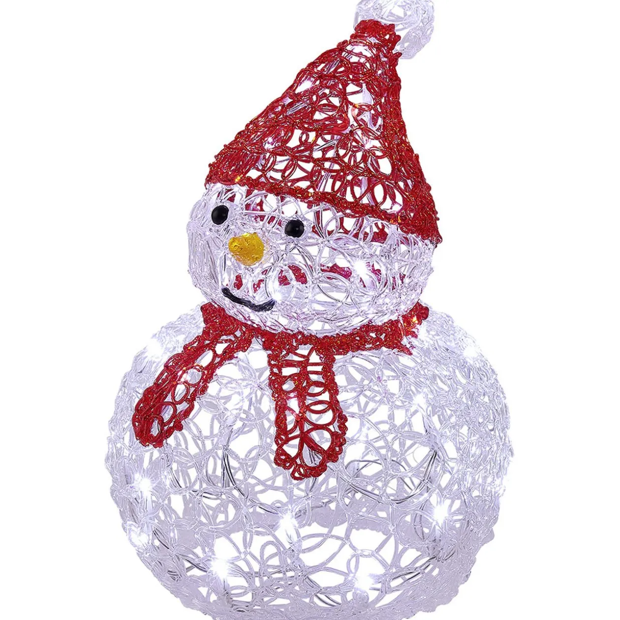 Bonhomme de neige lumineux 35 LED déco Noël