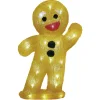 Bonhomme Pain d'épices lumineux 30LED blanc froid H40cm