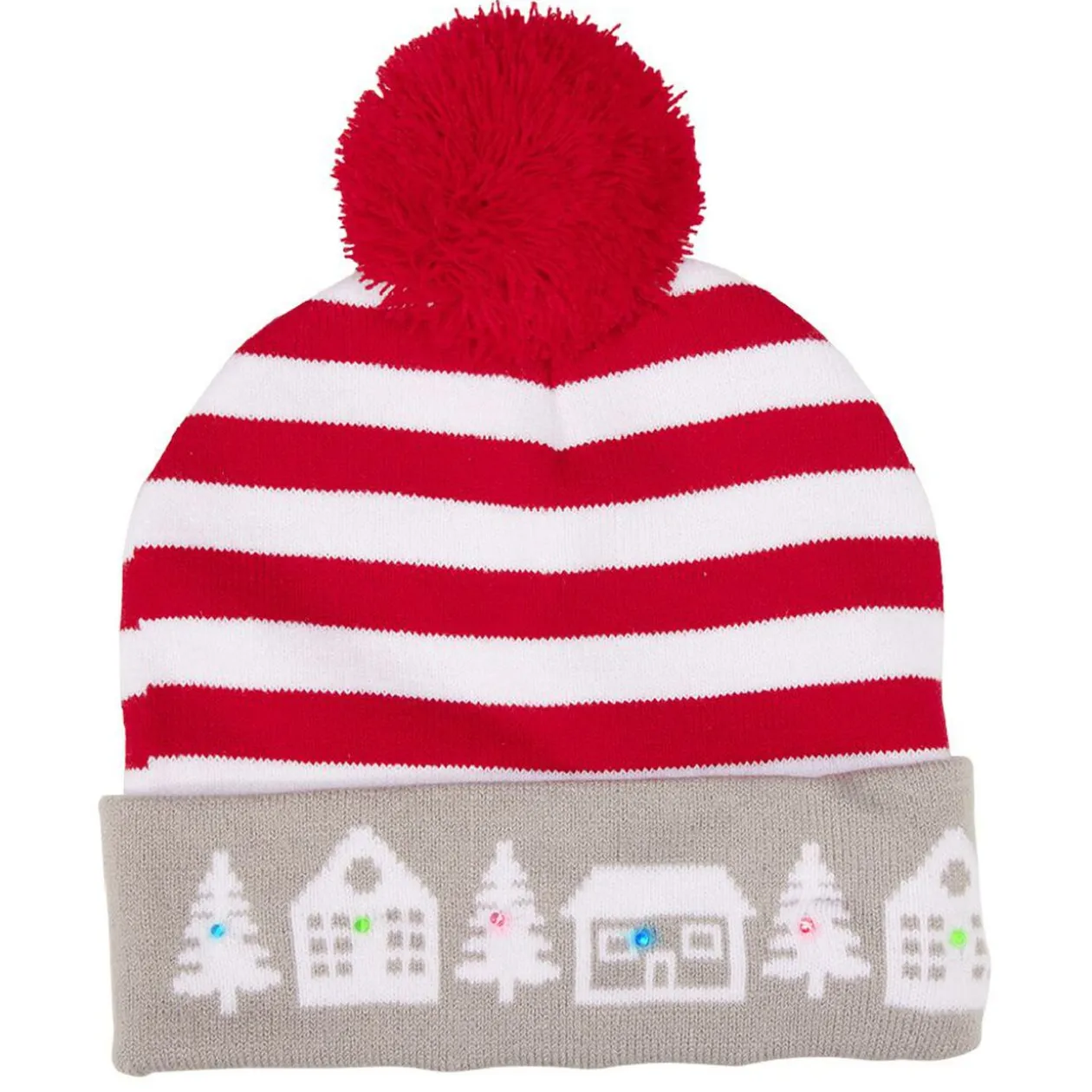 Bonnet de Noël Adulte en tricot lumineux