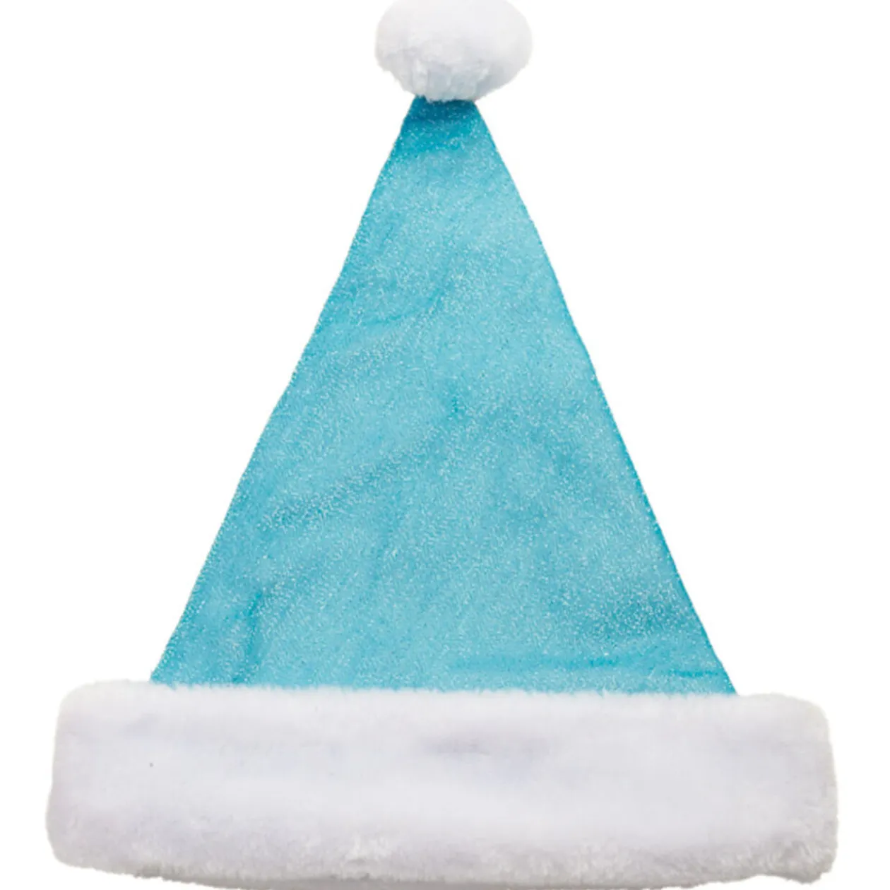 Bonnet de Noël bleu pailleté