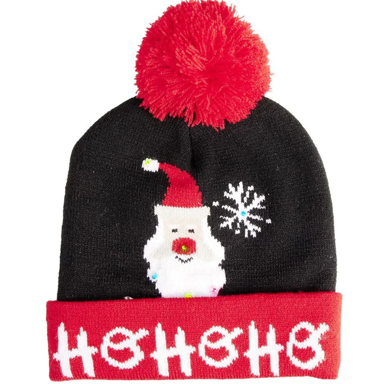 Bonnet de Noël Enfant en tricot lumineux
