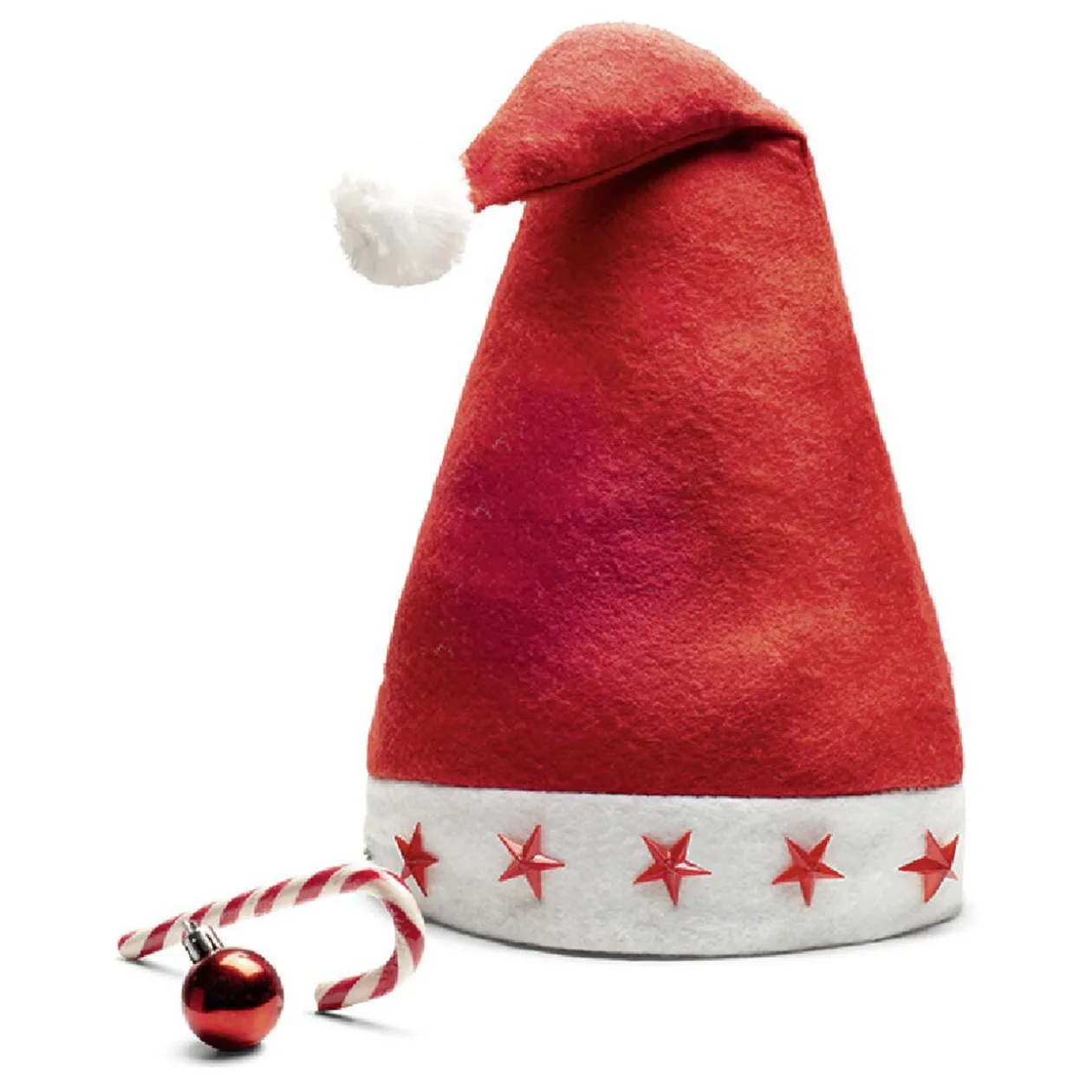 Bonnet de Noël lumineux motifs étoiles