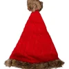 Bonnet de Noël rouge marron