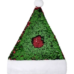 Bonnet de Noël sequin reversible