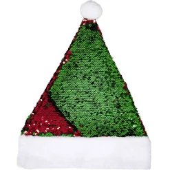 Bonnet de Noël sequin reversible