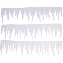 Bordure de fenêtre blanc Noël en feutrine