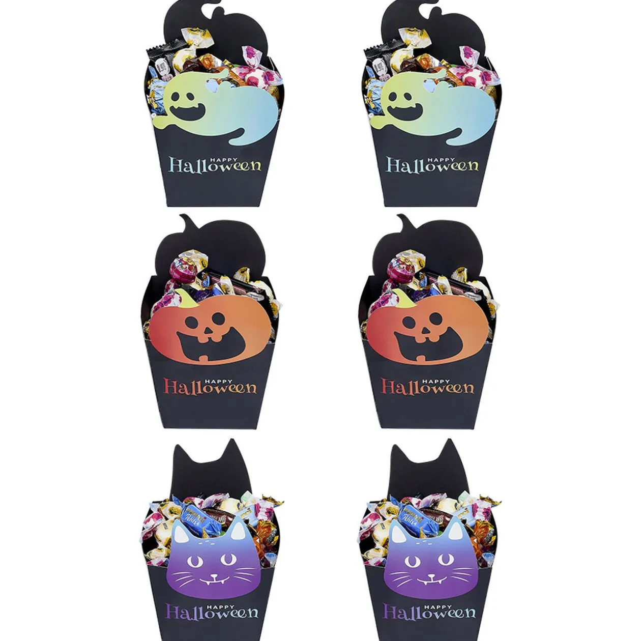 Boîte à bonbons Happy Halloween x6