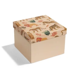 Boîte à cadeau carrée 15x15xH11cm - 2 modèles