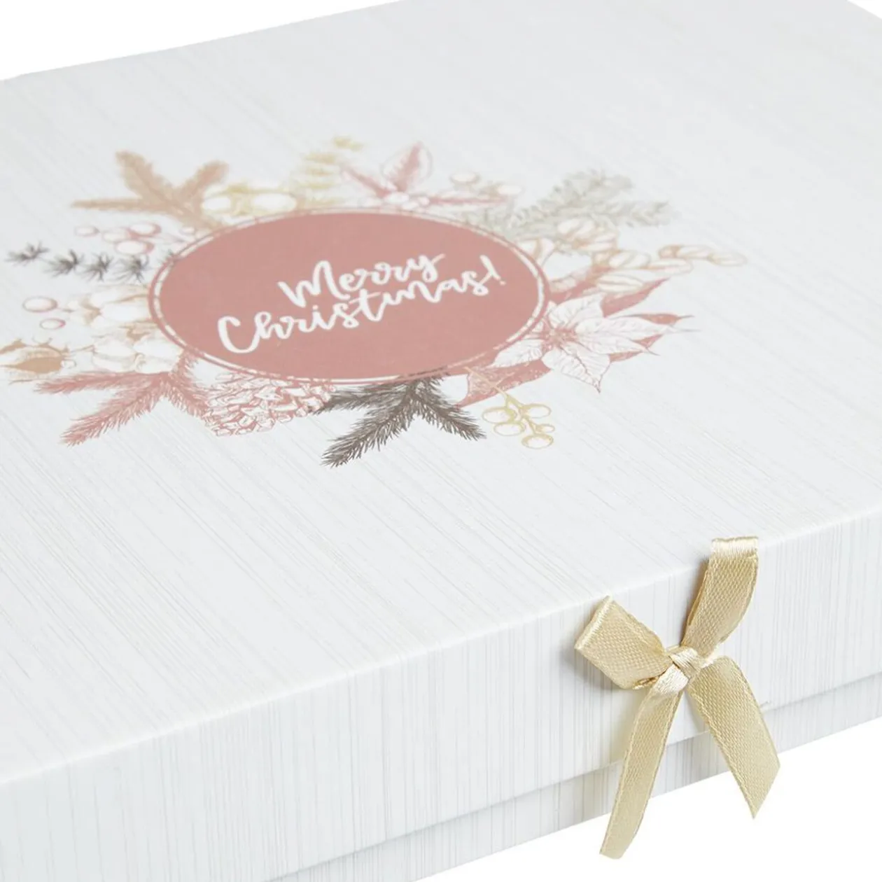 Boîte à cadeau Noël nature